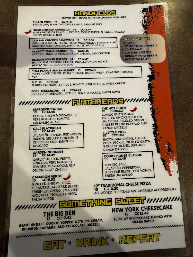 Bojak's Bar & Grille Menu image 3